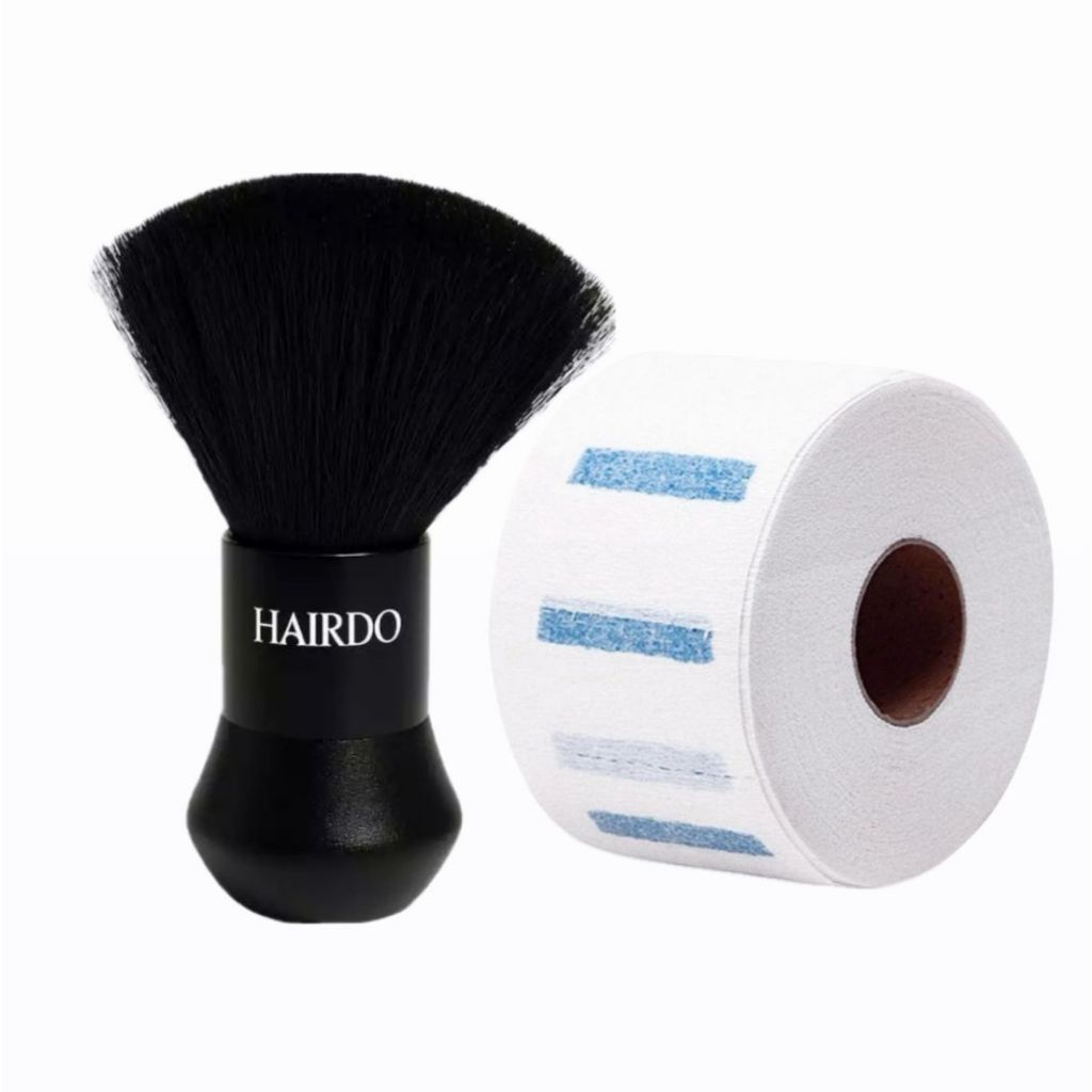 Kit Barbeiro Espanador Bolinha + 1 Rolo Gola Higiênica em Oferta na Shopee