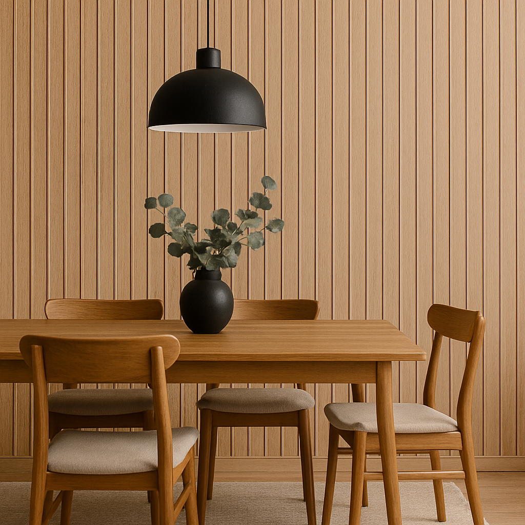 Papel de Parede Adesivo Vinilico Autocolante Madeira Ripada em Oferta na Shopee