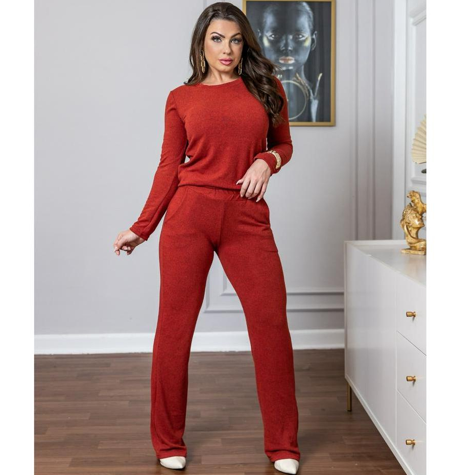 Conjunto Calça e Blusa de Lanzinha Feminino + 1MIMO