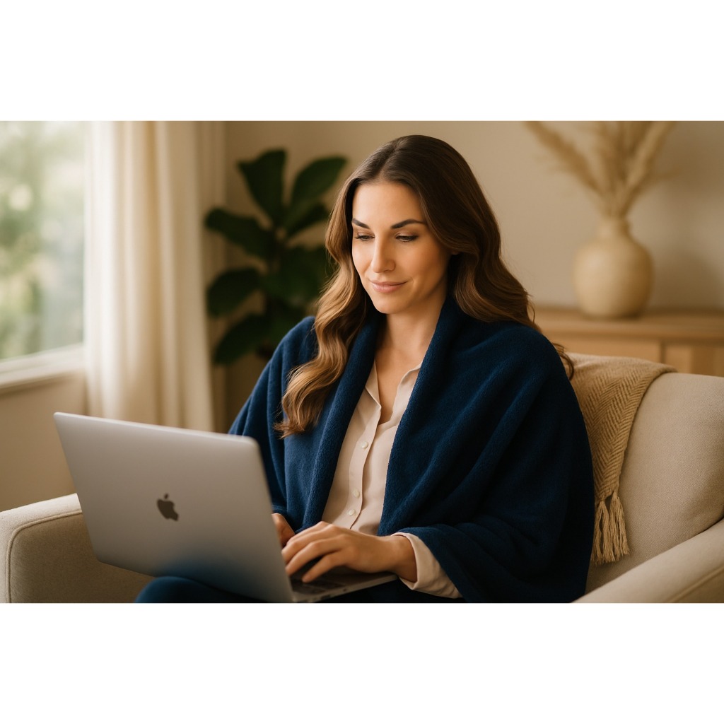 Xale Poncho de Microfibra Manta Soft