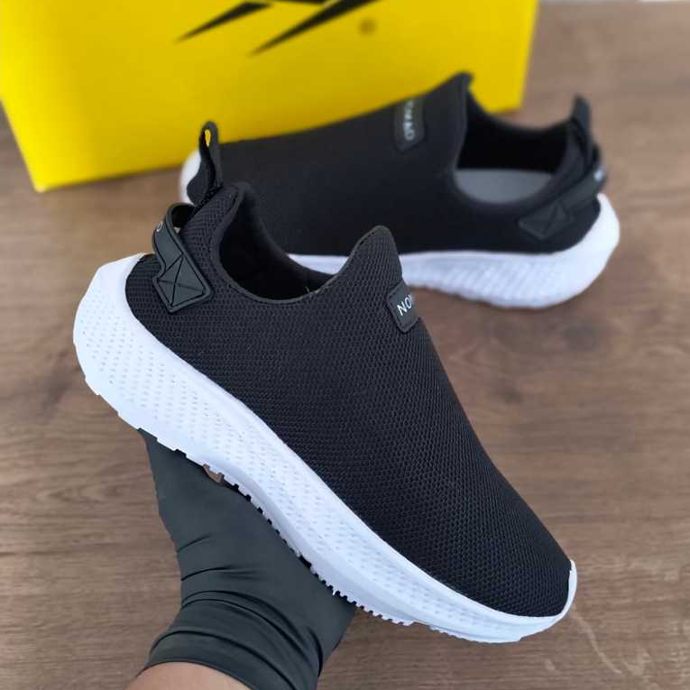 Tênis Masculino Sem Cadarço Tipo Meia Ideal para o Dia a Dia Fácil