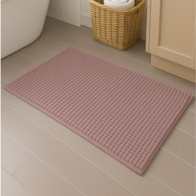 Tapete Banheiro 40x60 Antiderrapante Bolinha Microfibra Macarrão Popcorn Luxo Várias Cores