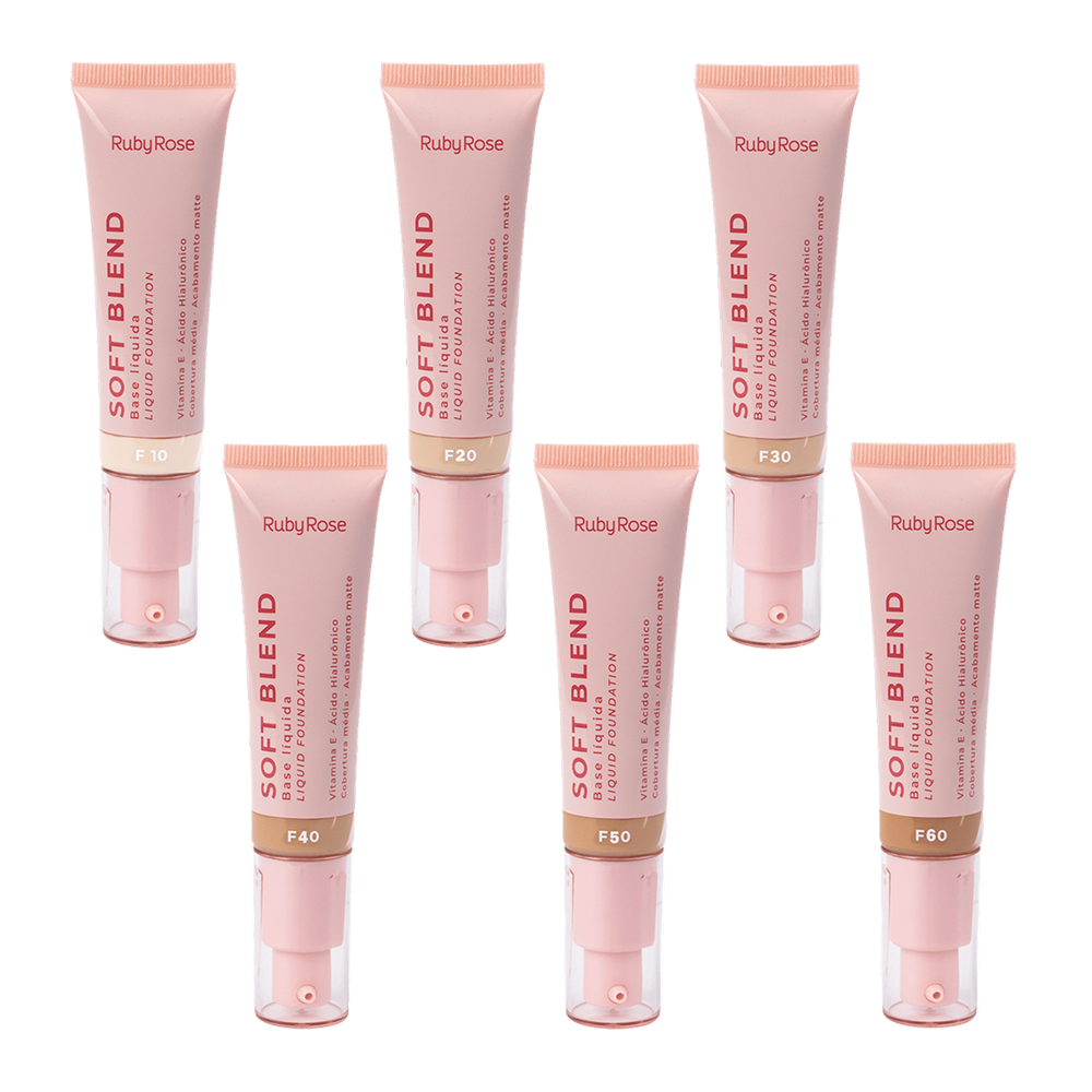 Base Líquida Soft Blend Ruby Rose - F10 F20 F30 F40 F50 F60