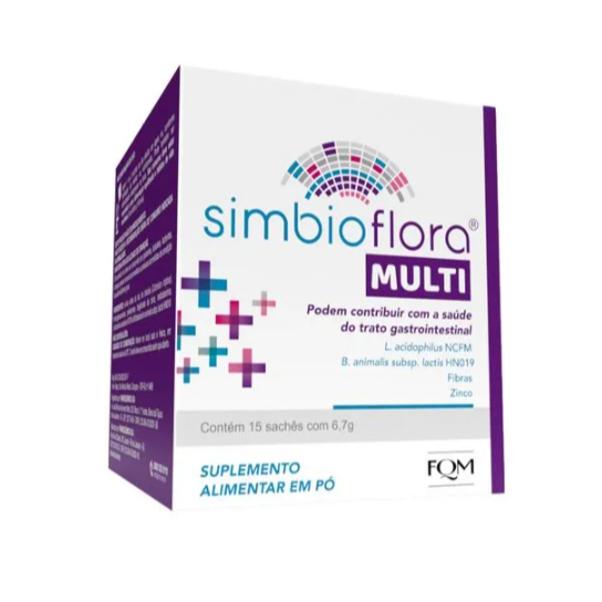 Probiótico em Pó Simbioflora Multi - 15 Envelopes de 6,7g - Envio Imediato