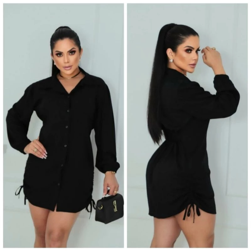 Vestido Chamisse Com Elástico Na Cintura em Oferta na Shopee