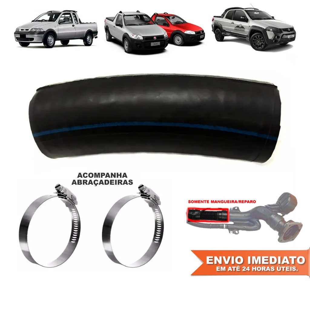 Mangueira Reparo Bocal Gargalo Abastecimento Tanque Fiat Strada 1.3 1.4 1.5 1.8 Geração 1 2 3 Todos em Oferta na Shopee