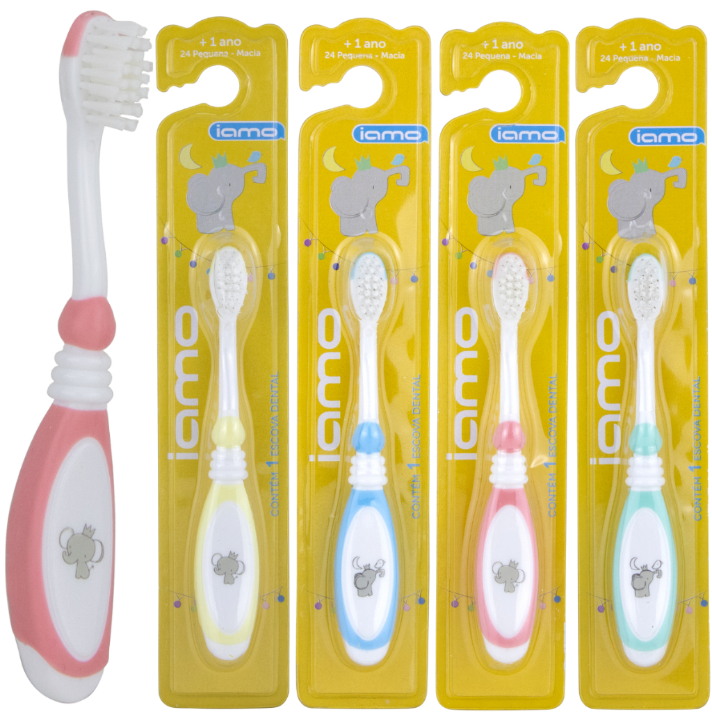 Kit Escova de Dental Infantil Macia Atacado Com 12 24 36 48 Para Crianças acima de 1 Ano