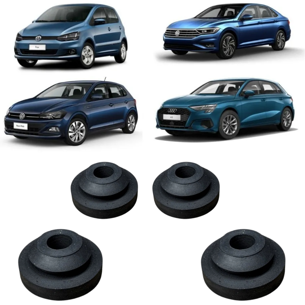Bucha Calço Da Caixa De Ar  Audi A3 Jetta Golf Fox Polo 4pçs