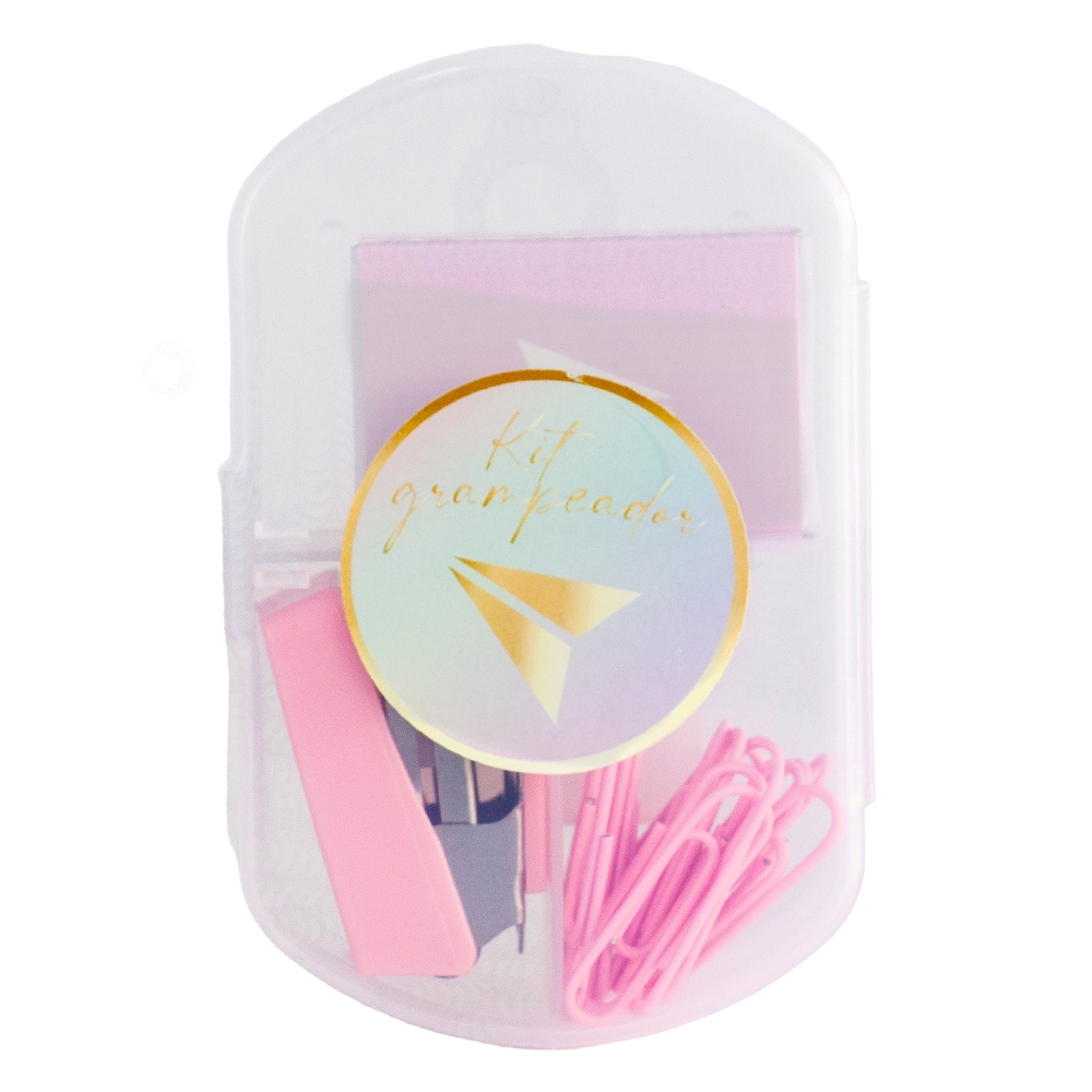 Kit Grampeador Tons Pastel (escolha a cor)