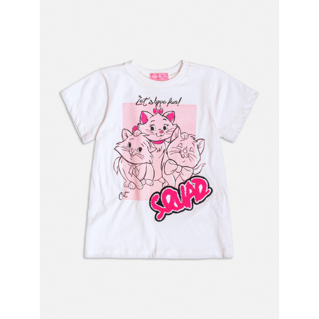 BLUSA MANGA CURTA ESTAMPA MARIE COM PATCH MOMI