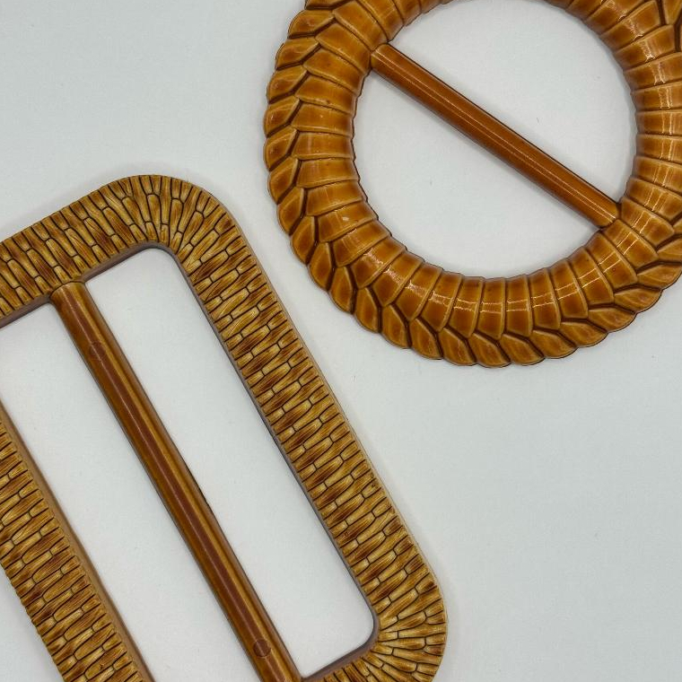 FIVELA ABS PLASTICO ESTILO PALHA PARA CINTOS, ROUPAS, BIQUINIS, MODA GERAL em Oferta na Shopee