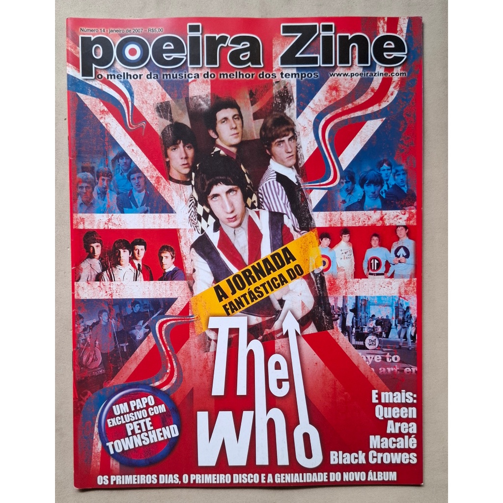 REVISTA POEIRA ZINE 14 THE WHO PETE TOWNSHEND QUEEN BLACK CROWES