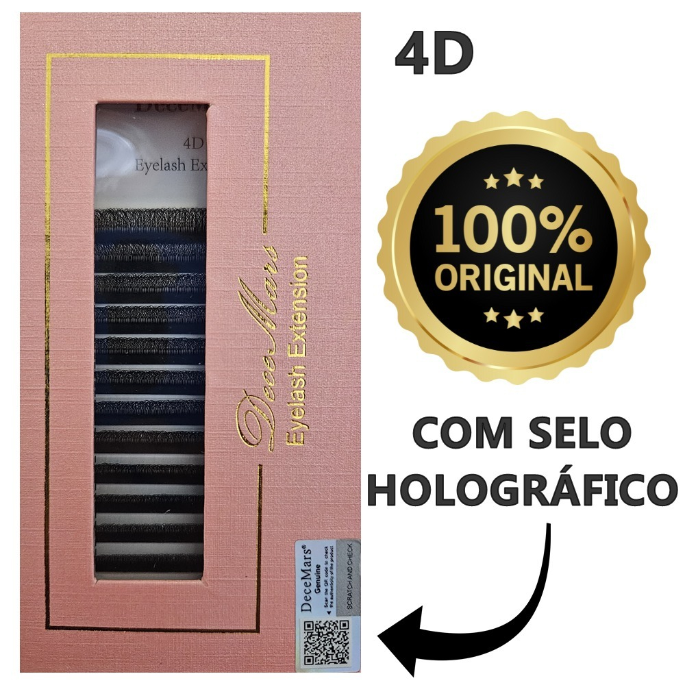 Cílios Decemars W 4D Extensão De Cílios Alongamento W Novidade Volume Híbrido Maquiagem. em Oferta na Shopee
