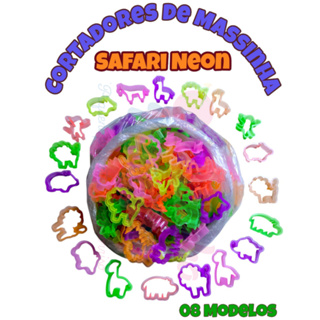 60 Cortador Safari Animais Forminha De Massinha de Modelar Lembrancinha P/ Kit Festa Prenda Infantil em Oferta na Shopee