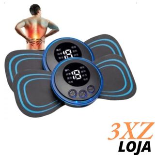 MINI Massageador Elétrico Portátil Cervical EMS Alivia Dores Corpo Pescoço