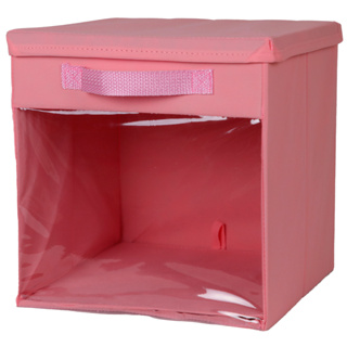 Caixa organizadora com visor e tampa em Oferta na Shopee