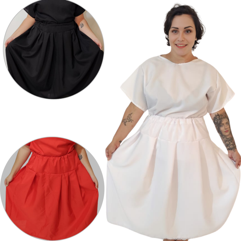 Saia Umbanda e Candomblé  Saia de Ração Candomblé Com Renda Premium 2.30M de Roda 90cm de Altura em Oferta na Shopee