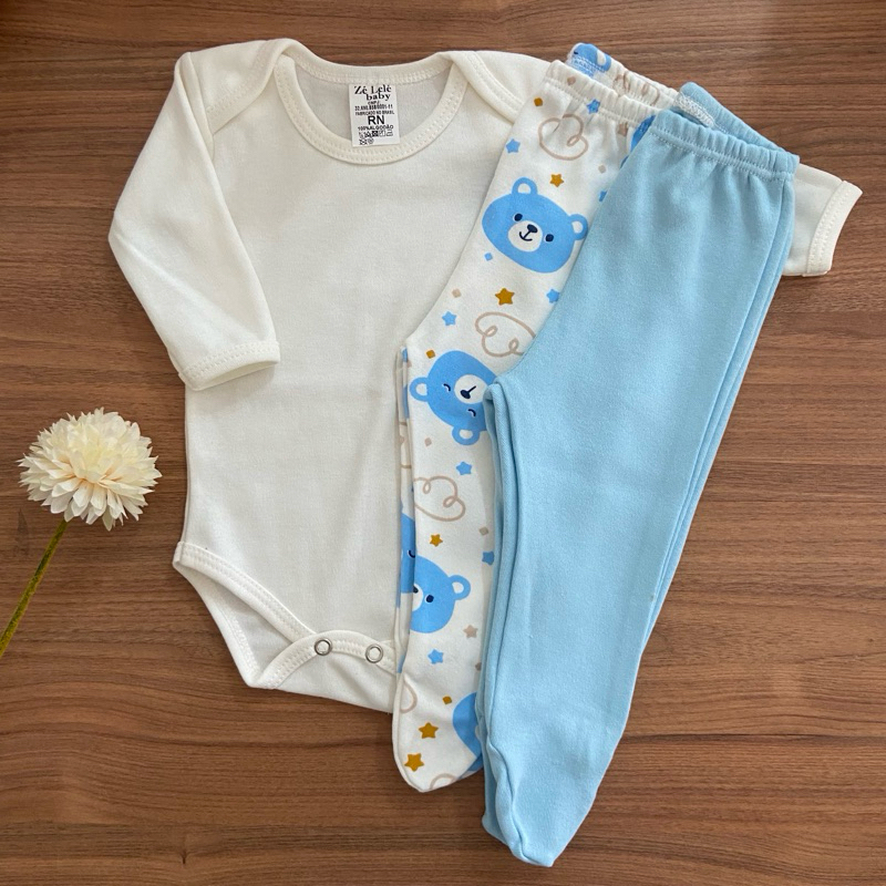 Conjunto RN Body e Mijão, Menino e Menina em Oferta na Shopee