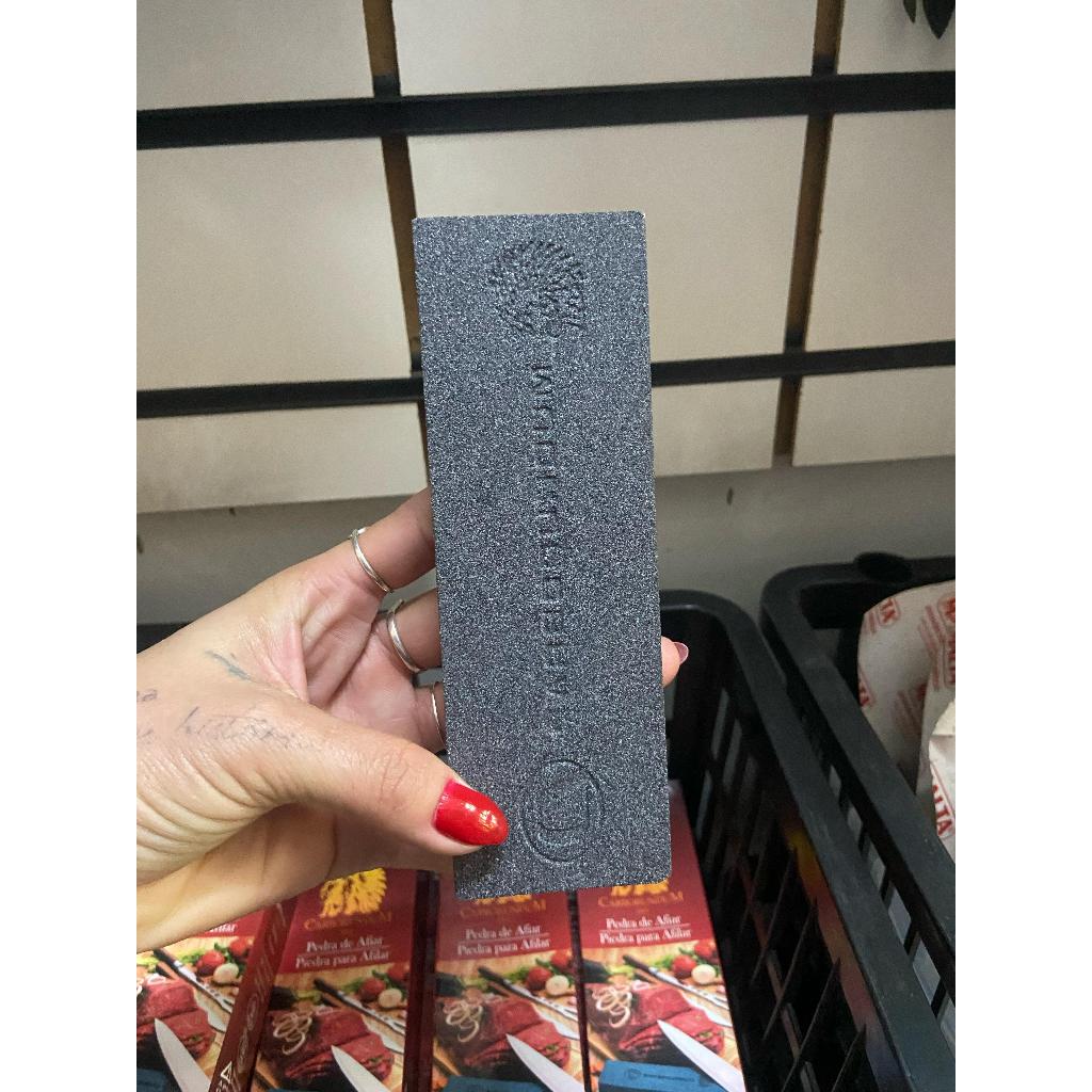 Pedra Para Afiar Amolar Dupla Face 15 Cm. Carborundum 109N #120/320