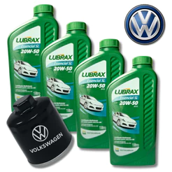 KIT TROCA DE ÓLEO 20W50 LUBRAX MINERAL + FILTRO VOLKSWAGEN