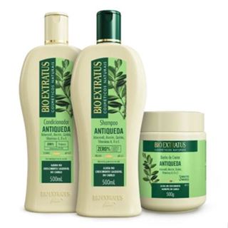Kit Antiqueda Jaborandi Bio Extratus (Shampoo, Condicionador e Banho de Creme (500mL/g) em Oferta na Shopee