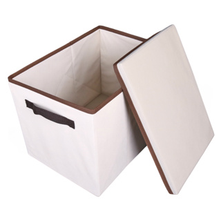 Caixa Organizadora Em Tecido De 28x30x38cm C/ Alça e Tampa em Oferta na Shopee