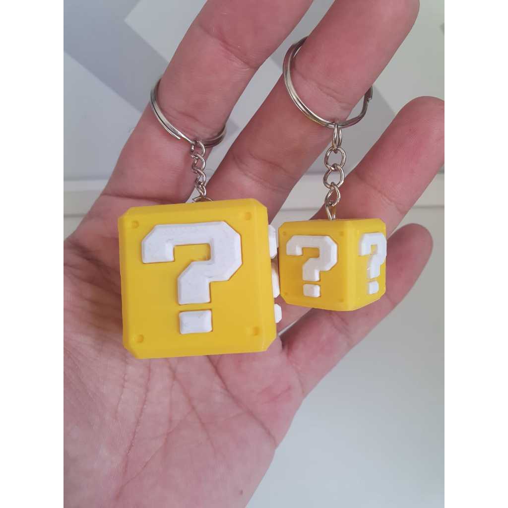 Chaveiro Caixa Box Mario Bros – Pronta Entrega! impresso em 3D