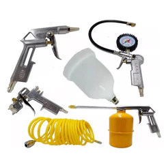 Kit Jogo De Acessórios Pneumáticos 5 Peças Compressor Tekna