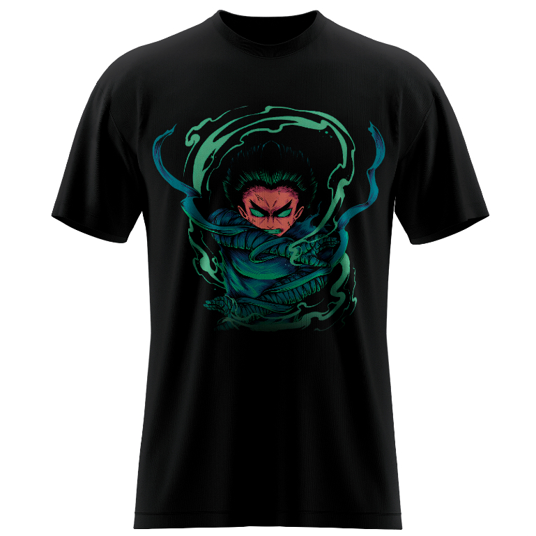 Camiseta Personagens Rock Lee Naruto Anime Camisetas 100% Algodão Estampado Personalizado Unissex