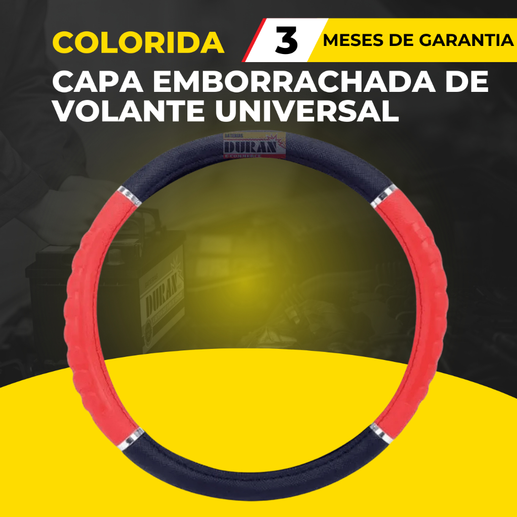 Capa de Volante Emborrachada Universal Colorida