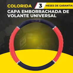 Capa de Volante Emborrachada Universal Colorida