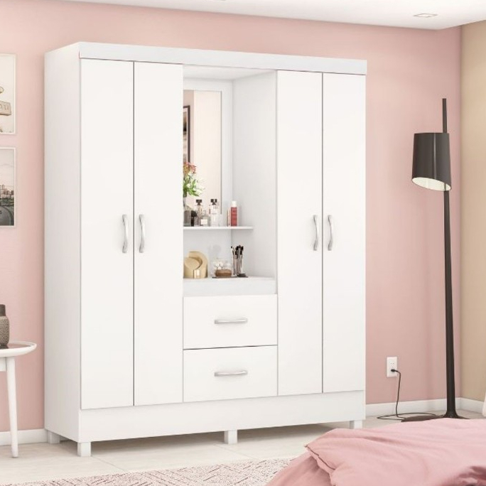 Guarda Roupa Demobile Lord Capelinha - 4 Portas em Oferta na Shopee