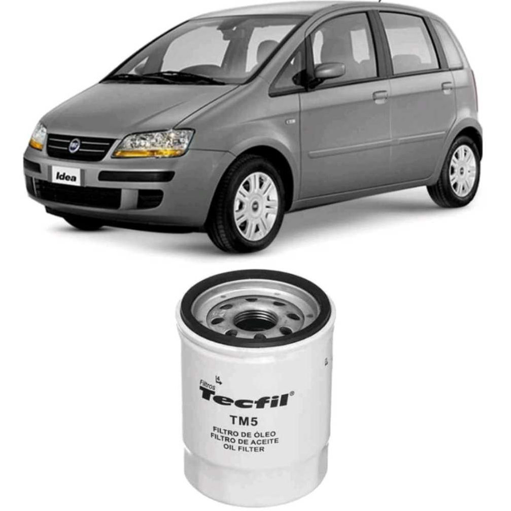 Filtro Óleo Fiat Idea 1.4 8v 2006 a 2012 Tecfil TM5 em Oferta na Shopee