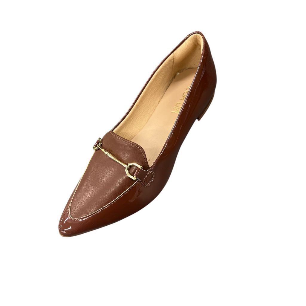 Mocassim Bico Fino Bridão Bordo