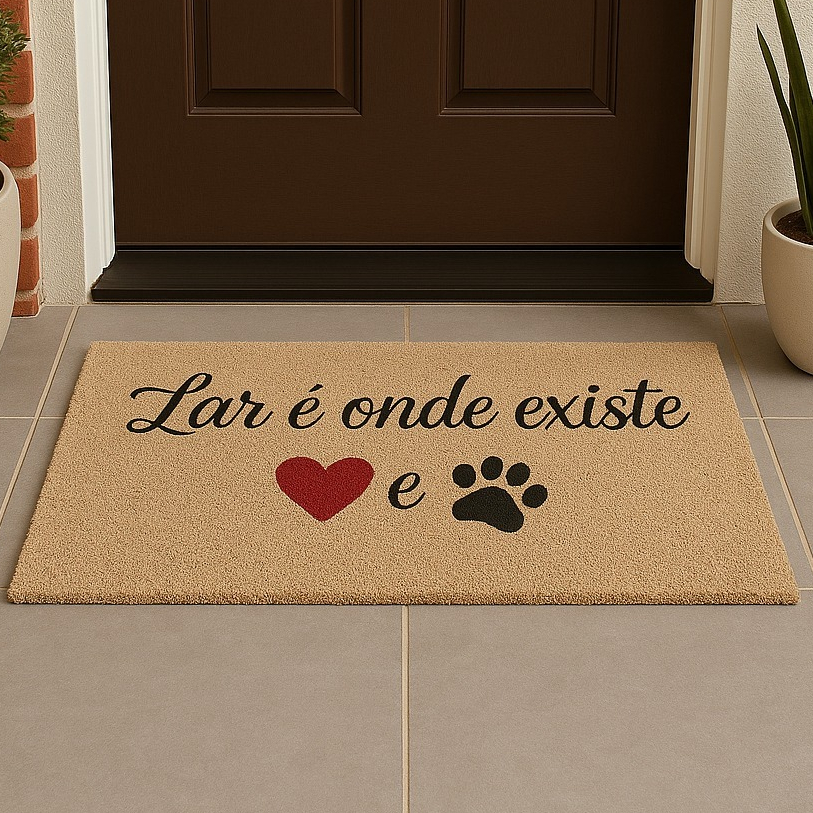 Capacho para Entrada de Casa Tapete Porta Emborrachado Antiderrapante