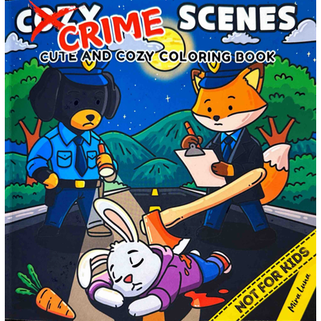 CRIME SCENES | LIVRO PARA COLORIR + ACETATO (PARA ADULTOS)