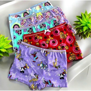 Kit 5 Calcinha Infantil Box Boxer Shortinho Menina Infantil Microfibra com Forro em Oferta na Shopee