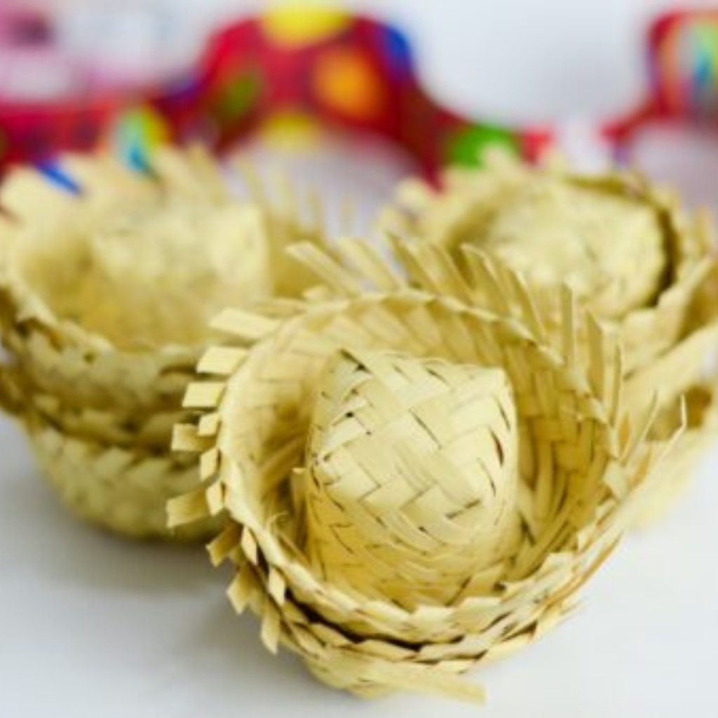 25~100 Mini Chapéu de palha miniatura tiara aplique decoração aniversário festa junina chapeuzinho