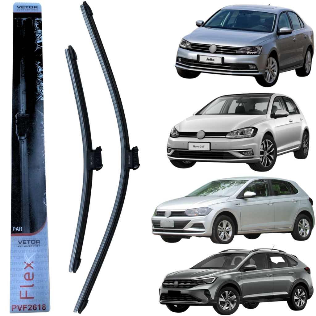 Par Palheta Limpador Especifica Golf Polo Jetta Virtus Vetor