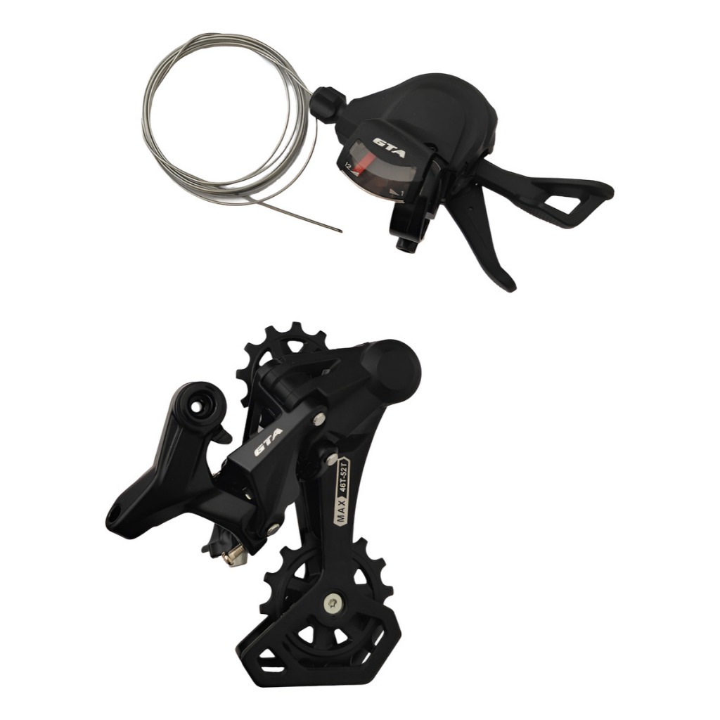 Kit câmbio 12V Transmissao câmbio traseiro e alavanca câmbio Bicicleta Bike Mtb Speed GTA 1x12