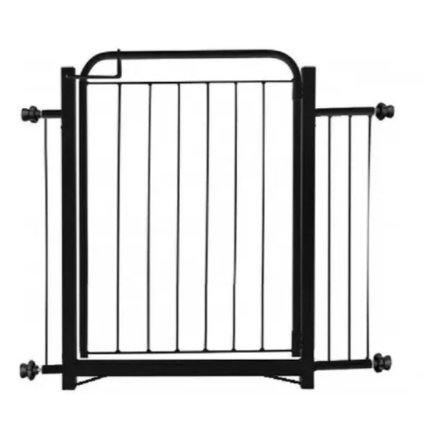 Cerca Grade Portão Pet Cães Cachorro Segurança Bebês 78-92cm Cor Preto
