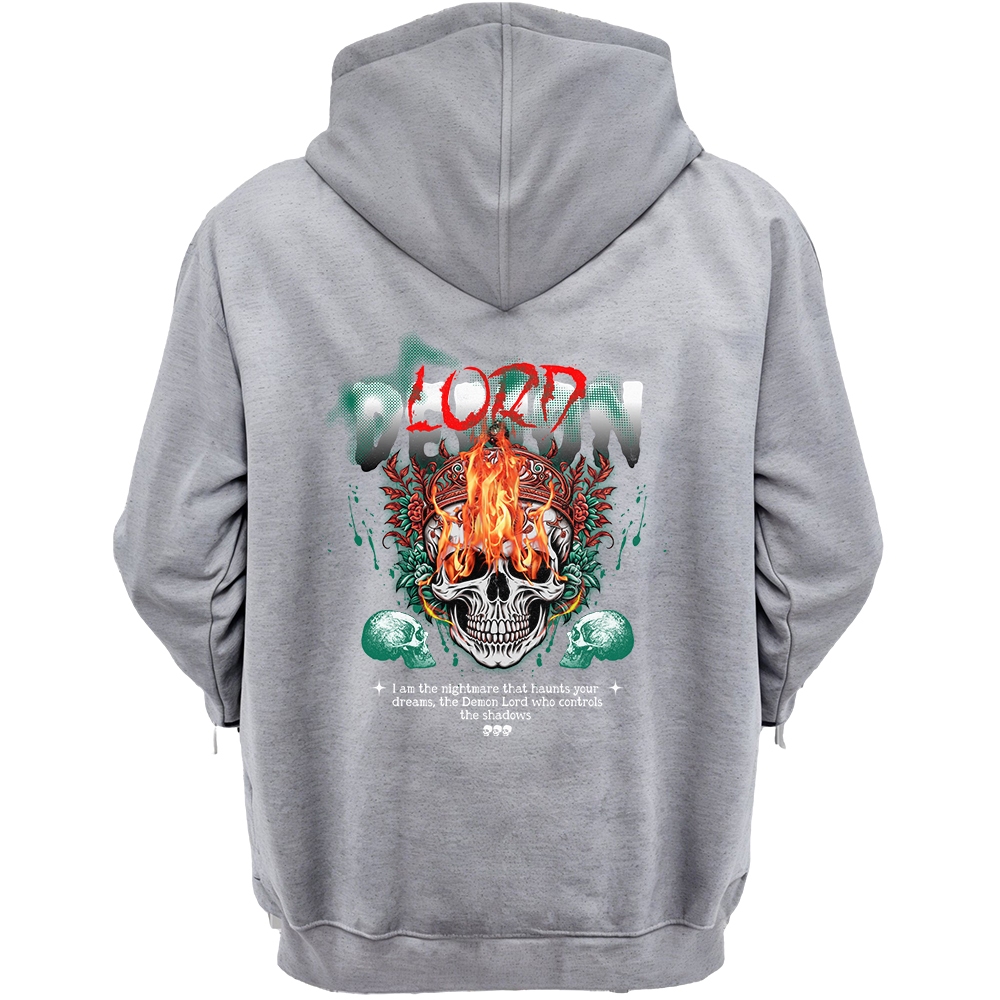 Moletom canguru unissex estampa nas costa demom lord blusa de frio