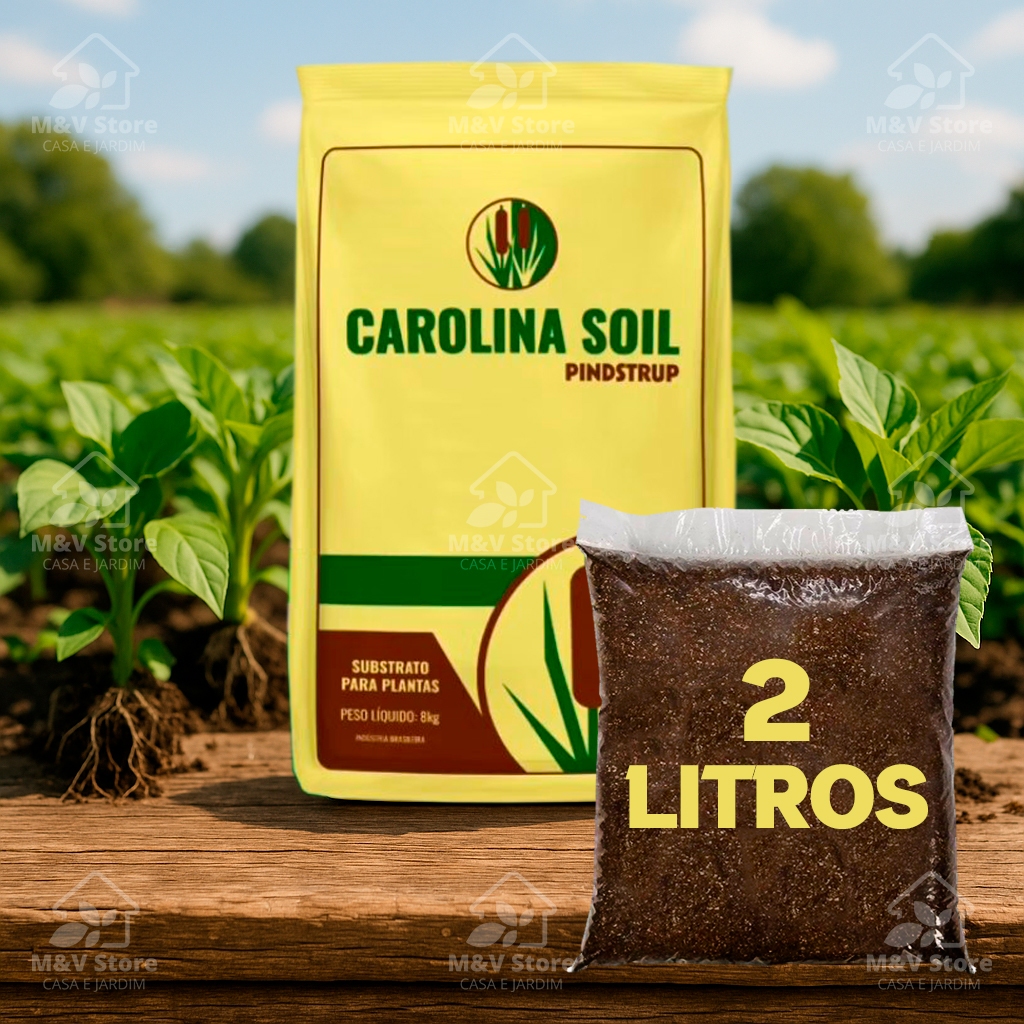 Substrato Carolina Soil Formulação Completa 35H LXXXVI  - 2 Litros 500g Plantas Hortas Mudas