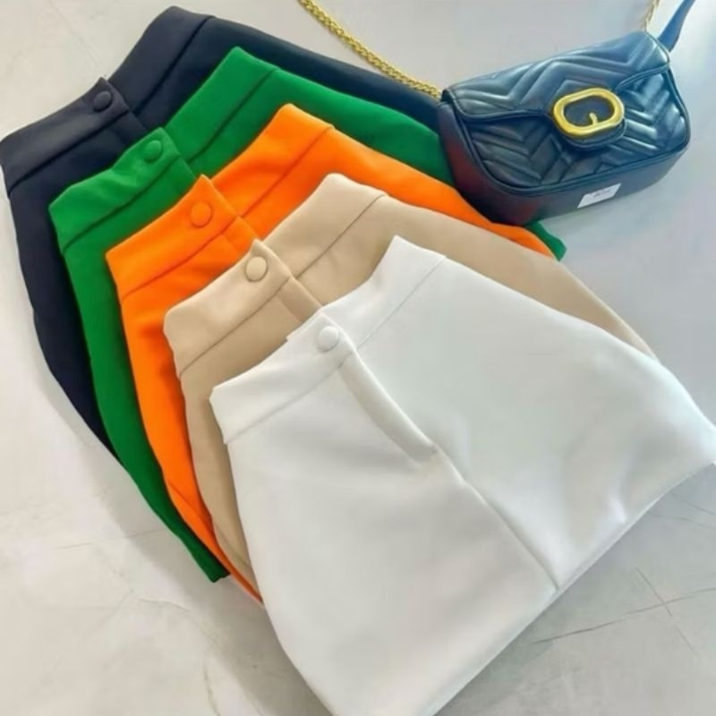 Short Saia Feminino Tecido Neoprene Forrado – Modela o Corpo Não Transparece | Outono/Inverno 2025 em Oferta na Shopee