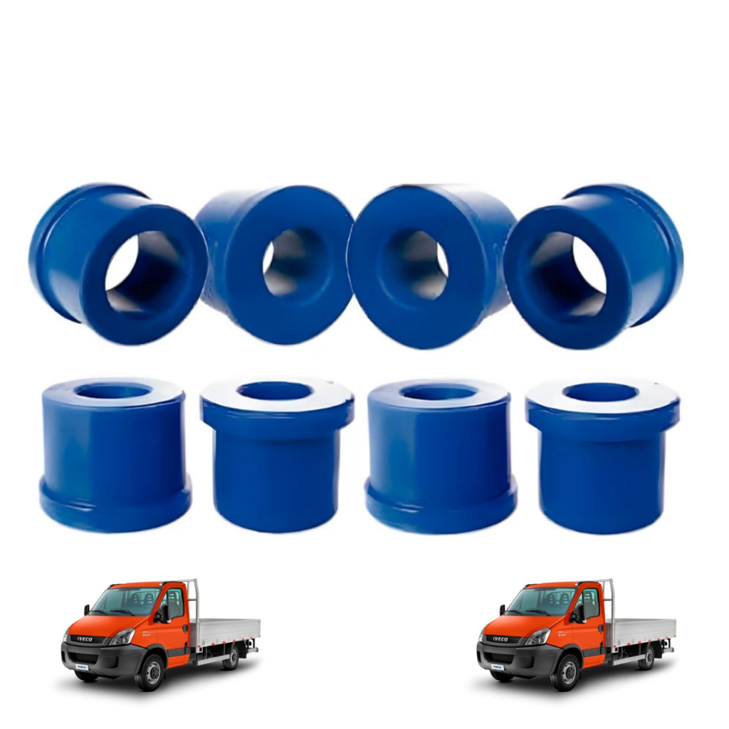 Kit Buchas Bandeja PU Inferior Superior Iveco 35S14 Poliuretano Durável Silencioso Estável