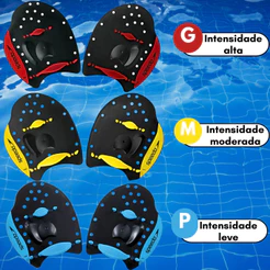 Palmar Natação Speedo Paddle Rígido Nadadeira Treino Fortalecimento Intensidade Baixa Média Alta