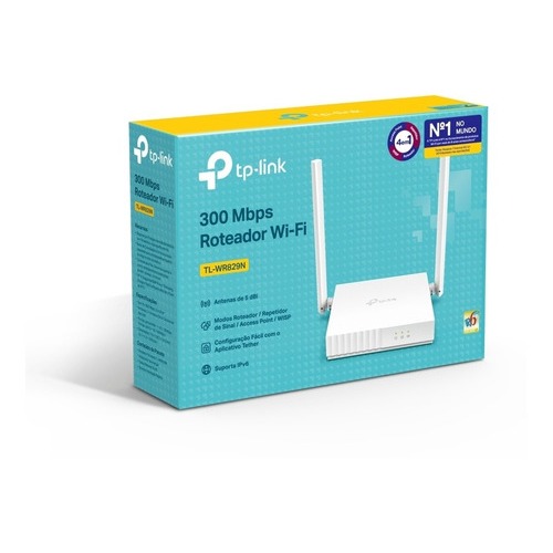 Roteador Wireless Multi-modo 300mbps Tl-wr829n Tp-link Cor Branco em Oferta na Shopee