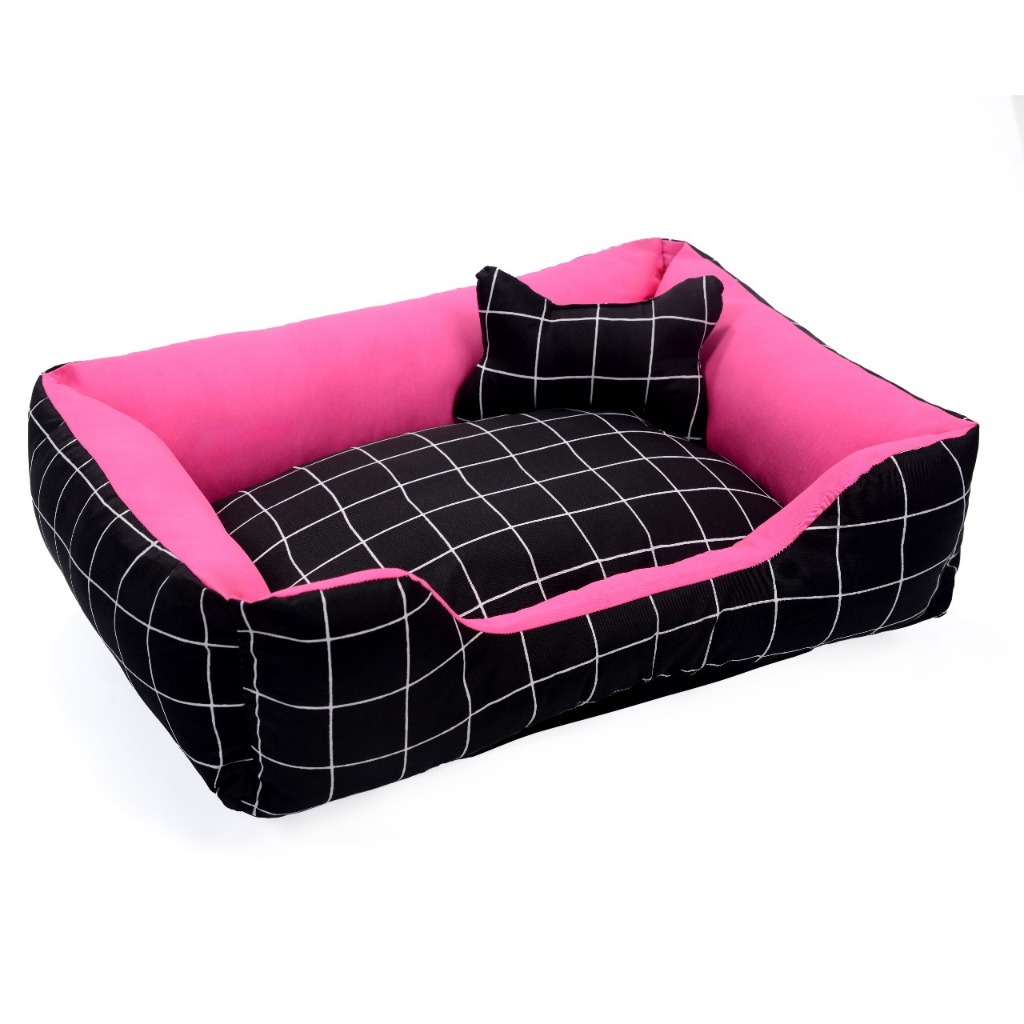 Cama Caminha Pet para Cachorro ou Gato Médio 60cm x 47cm Lavável com Fundo Impermeável + O...