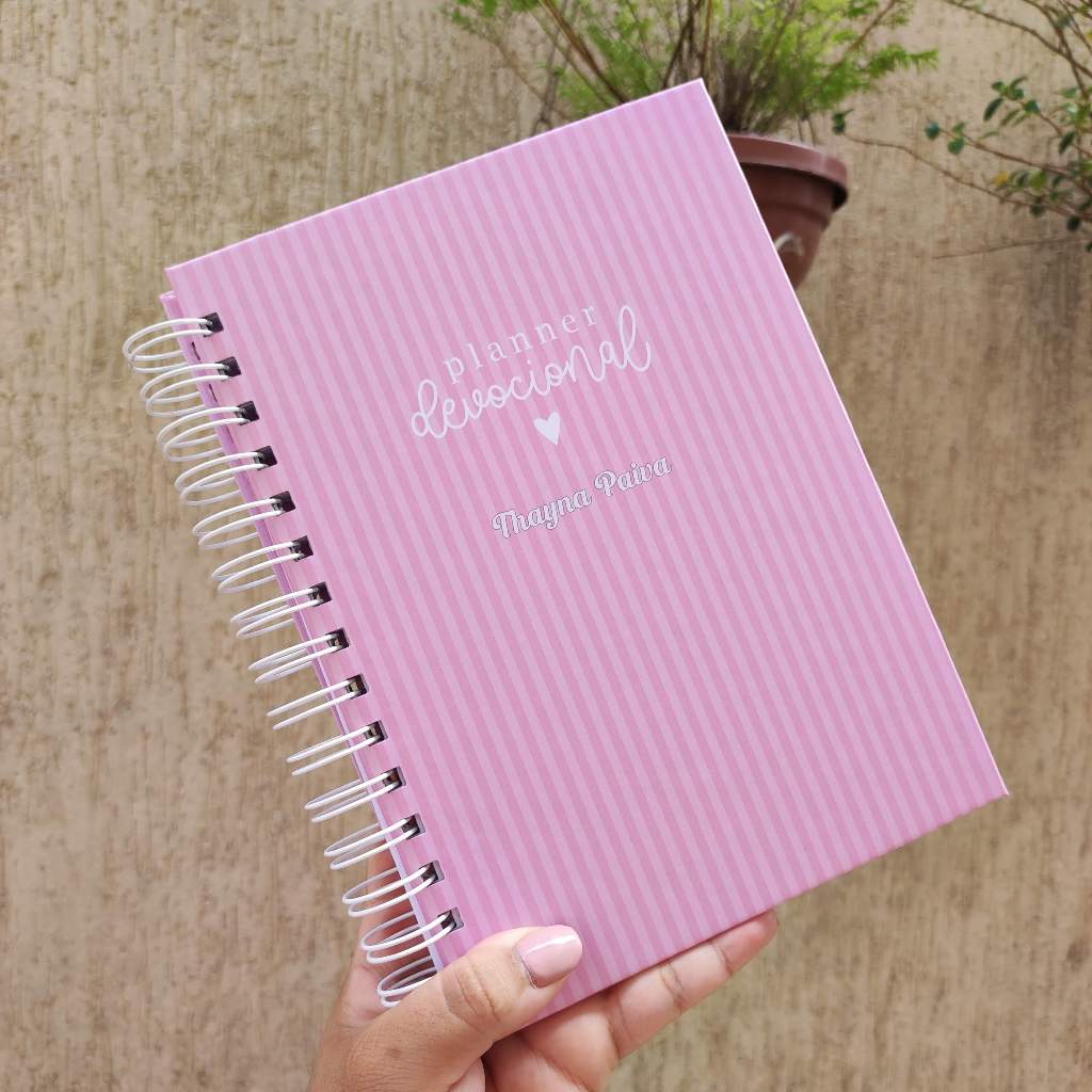 Planner Caderno Devocional MEU PLANO COM DEUS A5 90gr - Versão Evangelica e Católica