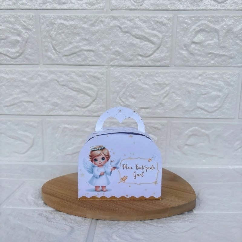 PEGUE E MONTE - Caixinha Maletinha personalizada Batizado Menino -  Lembrancinhas - Caixinhas para festa - Aniversário